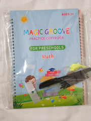 Magic Practice Copybook for Kids 4 Pack Groove Calligraphy for Children with Pen