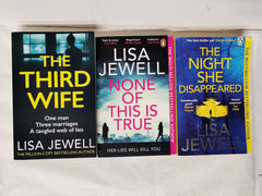 The Night She Disappeared, The Third Wife & None of This is True by Lisa Jewell