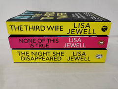 The Night She Disappeared, The Third Wife & None of This is True by Lisa Jewell
