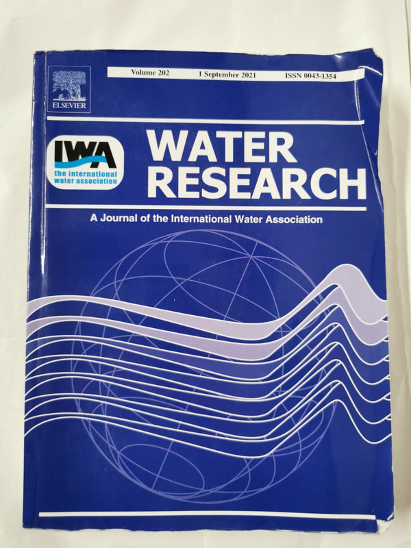 Cover of The International Water Association Journal Water Research V202 Sep 2021