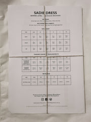 Sadie Slip Dress Tessuti Sewing Pattern. Size XXS-XL.