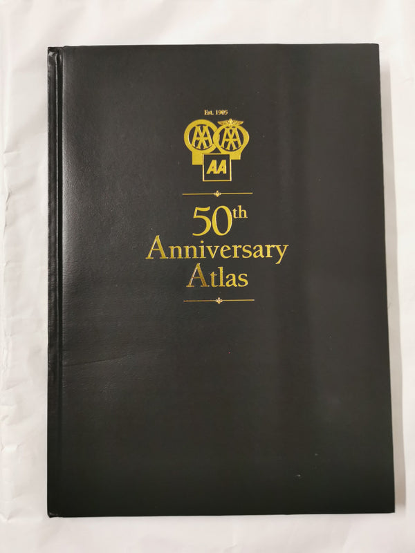 Cover of AA 50th Anniversary Atlas, Leather bound