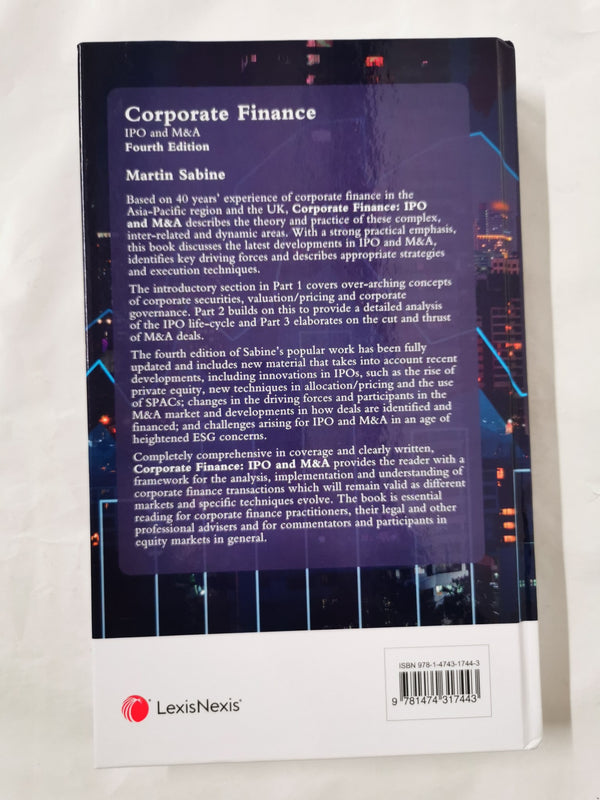 Sabine: Corporate Finance Flotations, Equity Issues and Acquisitions 4th Edition