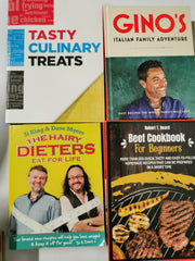 12 Cook Books Including Jamie, Gino, Hairy Dieters Etc