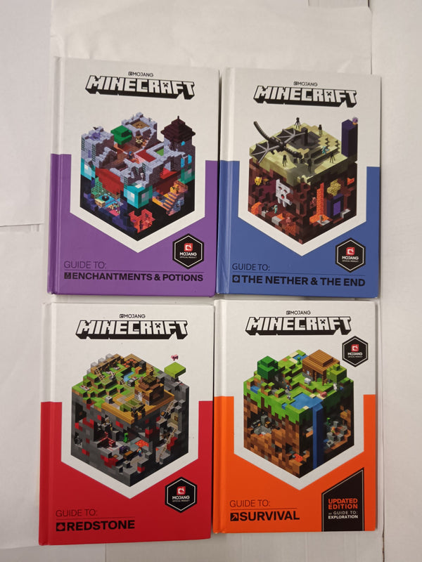 4 x Minecraft: Survival, Redstone, Enchantments & Potions, The Nether & The End