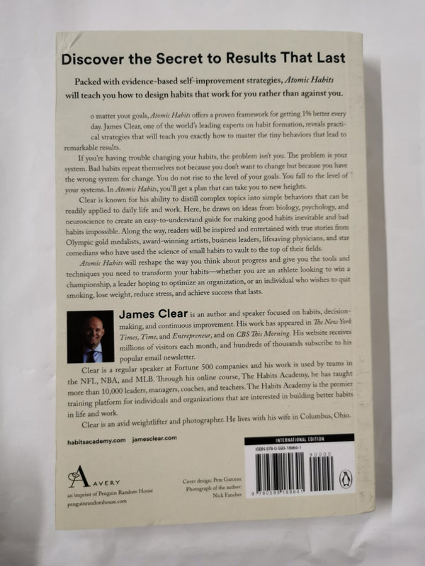 Atomic Habits (Int-Ed): An Easy & Proven Way to Build Good Habits & Break Bad