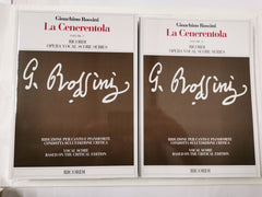 LA CENERENTOLA CHANT by GIOACHINO ROSSINI 2 Vol Set
