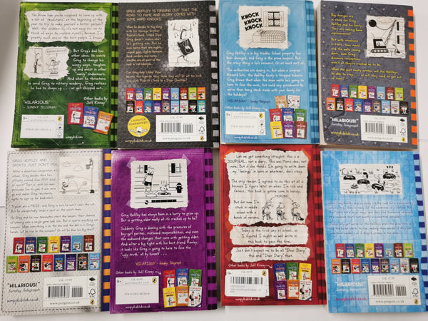 *Bundle* 8 x Diary Of A Wimpy Kid Books by Jeff Kinney (Paperbacks)