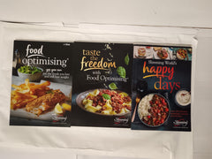3 x Slimming World Books: Food Optimising, Taste the Freedom & Happy Days
