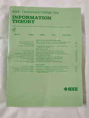 IEEE Transactions on Information Theory Apr 2024, Vol 70 No 4