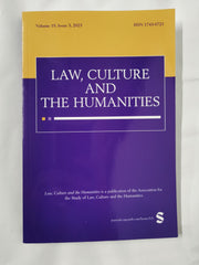 Law, Culture and the Humanities Journal Vol 19, Issue 3, 2023