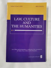 Law, Culture and the Humanities Journal Vol 19, Issue 3, 2023