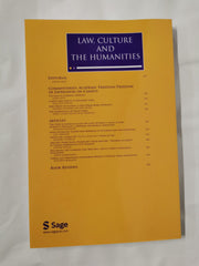 Law, Culture and the Humanities Journal Vol 19, Issue 3, 2023