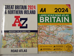 2024 Large Scale Road Atlas Britain & AA Road Atlas Britain 2024 Staple Bound