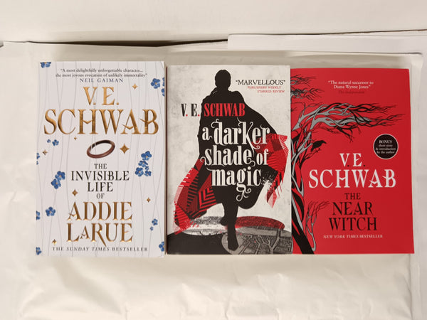 3 x Books V. E. Schwab: A Darker Shade of Magic, The Near Witch, Addie LaRue