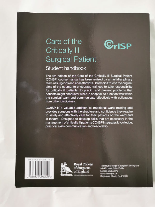 Care of the Critically Ill Surgical Patient: Participant Handbook