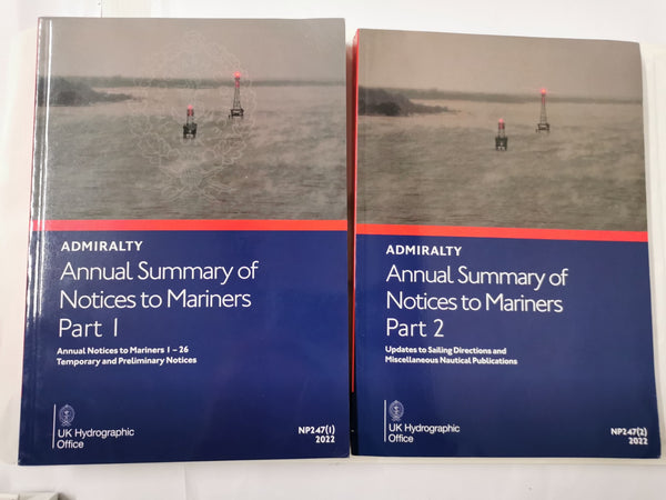 Annual Summary of Notices to Mariners Part 1 & 2 (2022 Edition) NP247 (1) & (2)