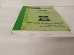 Triumph Mayflower Saloon Spare Parts Catalogue