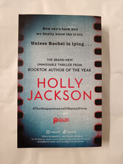 The Reappearance of Rachel Price by Holly Jackson (Paperback, Uncorrected Proof)