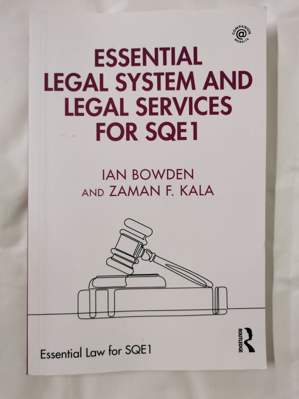 Essential Legal System and Legal Services for SQE1 (Essential Law for SQE1) by Ian Bowden - used book at Perkology Books