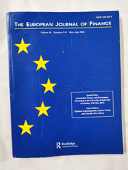 The European Journal of Finance -Vol 30 No. 7-9 May June 2024 ISSN 1351-847X