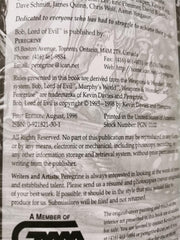 Bob, Lord of Evil: A Humorous Horror Roleplay Game