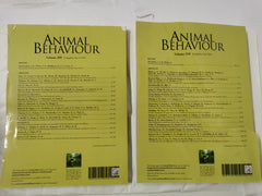 Animal Behaviour Journal Vol 209 & 210 Complete March/Apr 2024