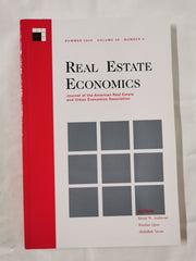 Real Estate Economics Summer 2020 Volume 46 Number 2 ISSN 1080-8620