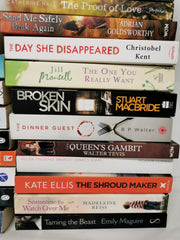 30 New Fiction Book Collection: Crime, Thrillers, Romance, Mystery