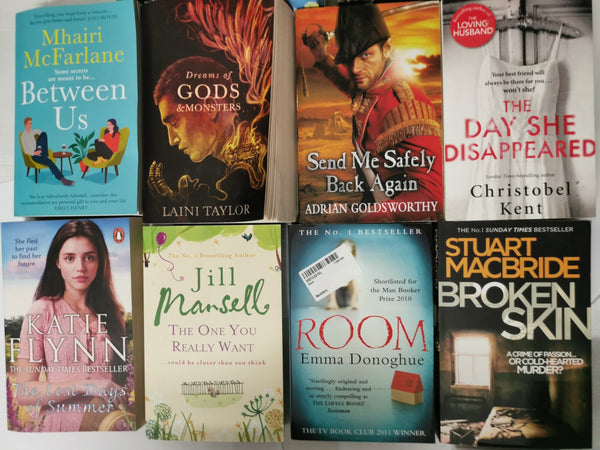 30 New Fiction Book Collection: Crime, Thrillers, Romance, Mystery