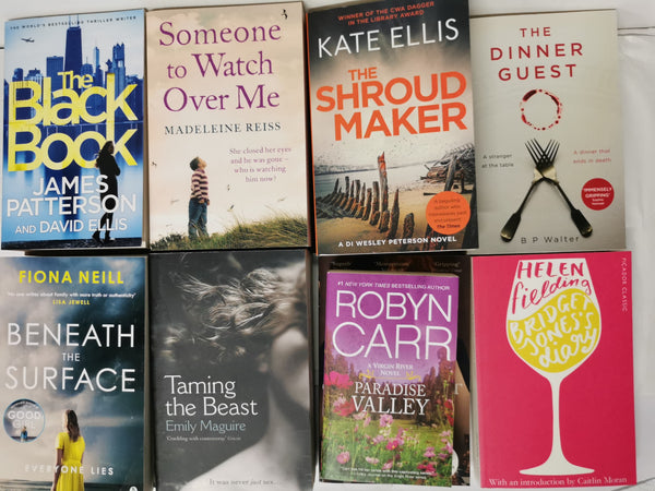30 New Fiction Book Collection: Crime, Thrillers, Romance, Mystery