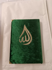 Green Velvet Covered Quran