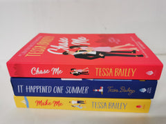 Tessa Bailey Book Set - Chase Me, Make Me, It Happened One Summer