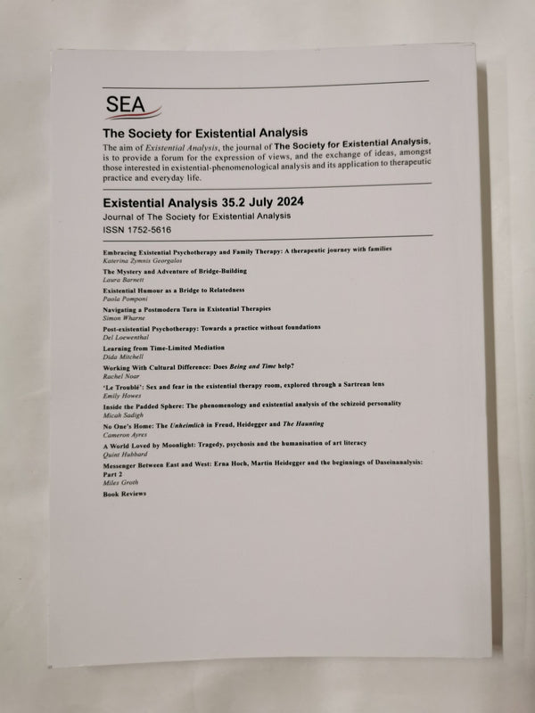 Existential Analysis Vol 35.2 July 2024