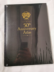 AA 50th Anniversary Atlas, Leather bound