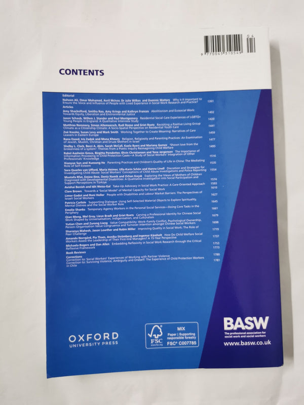 The British Journal of Social Work | Oxford Academic | Vol. 54 No. 4 Jun 2024