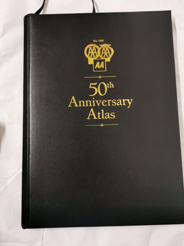 AA 50th Anniversary Atlas, Leather bound