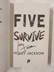Five Survive by Holly Jackson *SIGNED Waterstones Exclusive Edition*