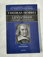 Thomas Hobbes: Leviathan vol 2 The English and Latin Texts i by Noel Malcolm - used book at Perkology Books