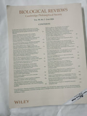 Biological Reviews Vol 99 Number 3 June 2024