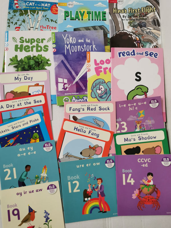 Starter Phonics Books: Letters, Words and Phrases, Animal Phonics etc -18 Books