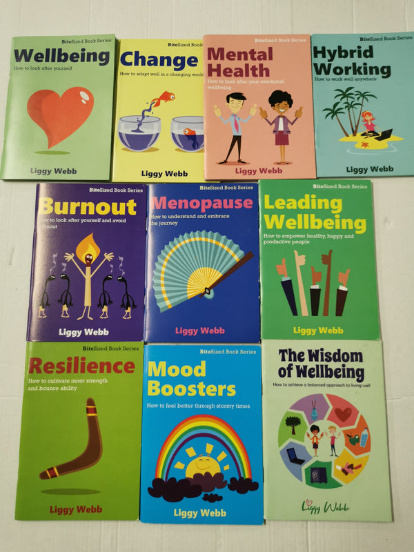 10 x BiteSized Books by Liggy Webb - Inc. Resilience, Mental Health & Change