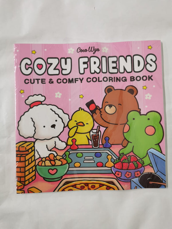Cozy Friends: Coloring Book for Adults and Teens Featuring Super Cute Animal