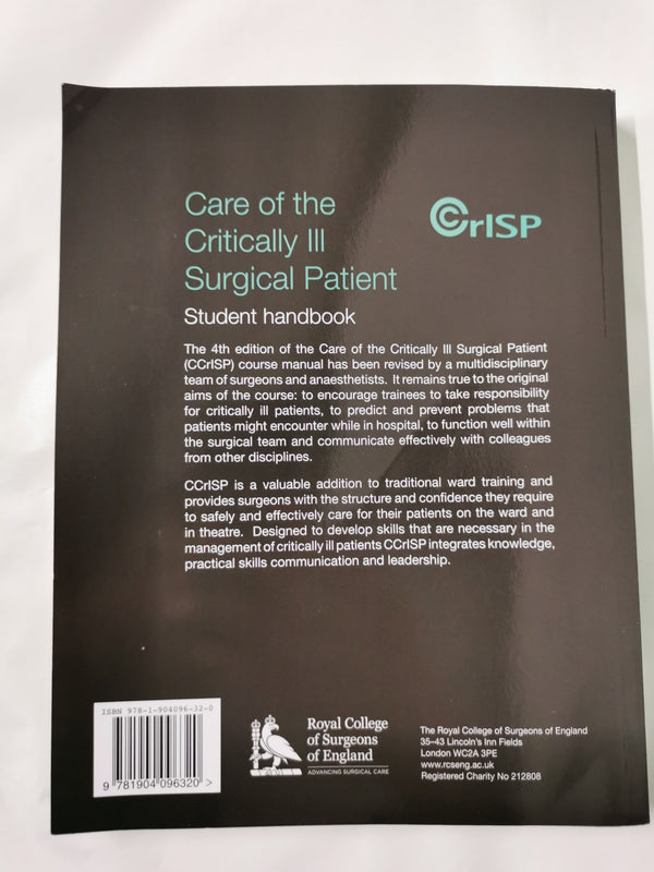 Care of the Critically Ill Surgical Patient: Participant Handbook