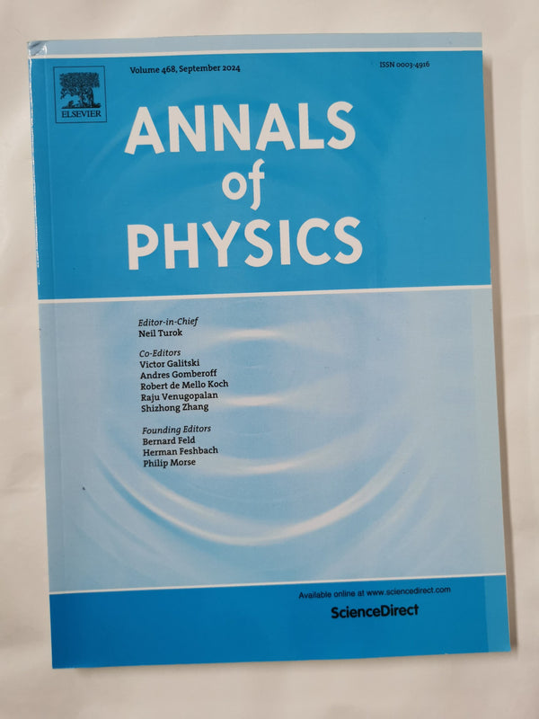 Annals of Physics Vol 468, Sep 2024 ISSN 0003-4916