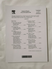 Annals of Physics Vol 468, Sep 2024 ISSN 0003-4916