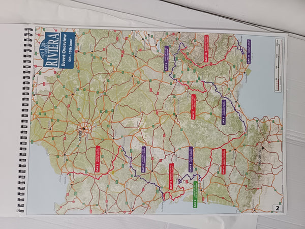 Carrera Riviera 2023 Map Book - Rally the Globe Vintage and Classic Car Club