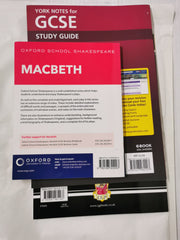 Macbeth York Notes,Text Guide & Macbeth - 3 Book Bundle