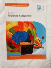 B716 Management: Perspectives and Practice MBA Prog. - 5 Books (Open University)