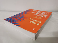 Understanding Research for Business Students: A Complete Student's Guide by Jonathan Wilson - used book at Perkology Books